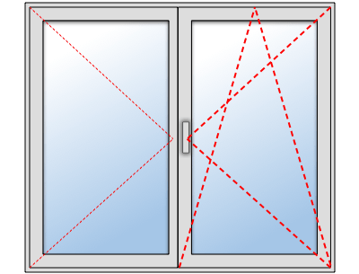 Fenêtre 2 vantaux oscillo battant sur mesure