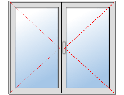 Fenêtre PVC 2 vantaux sur mesure