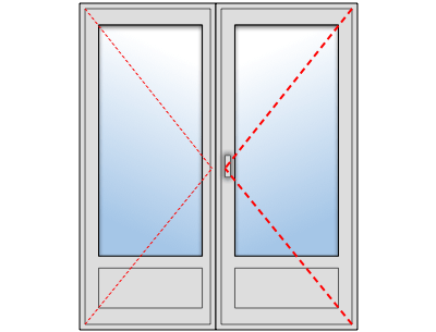 Porte Fenêtre PVC 2 vantaux sur mesure